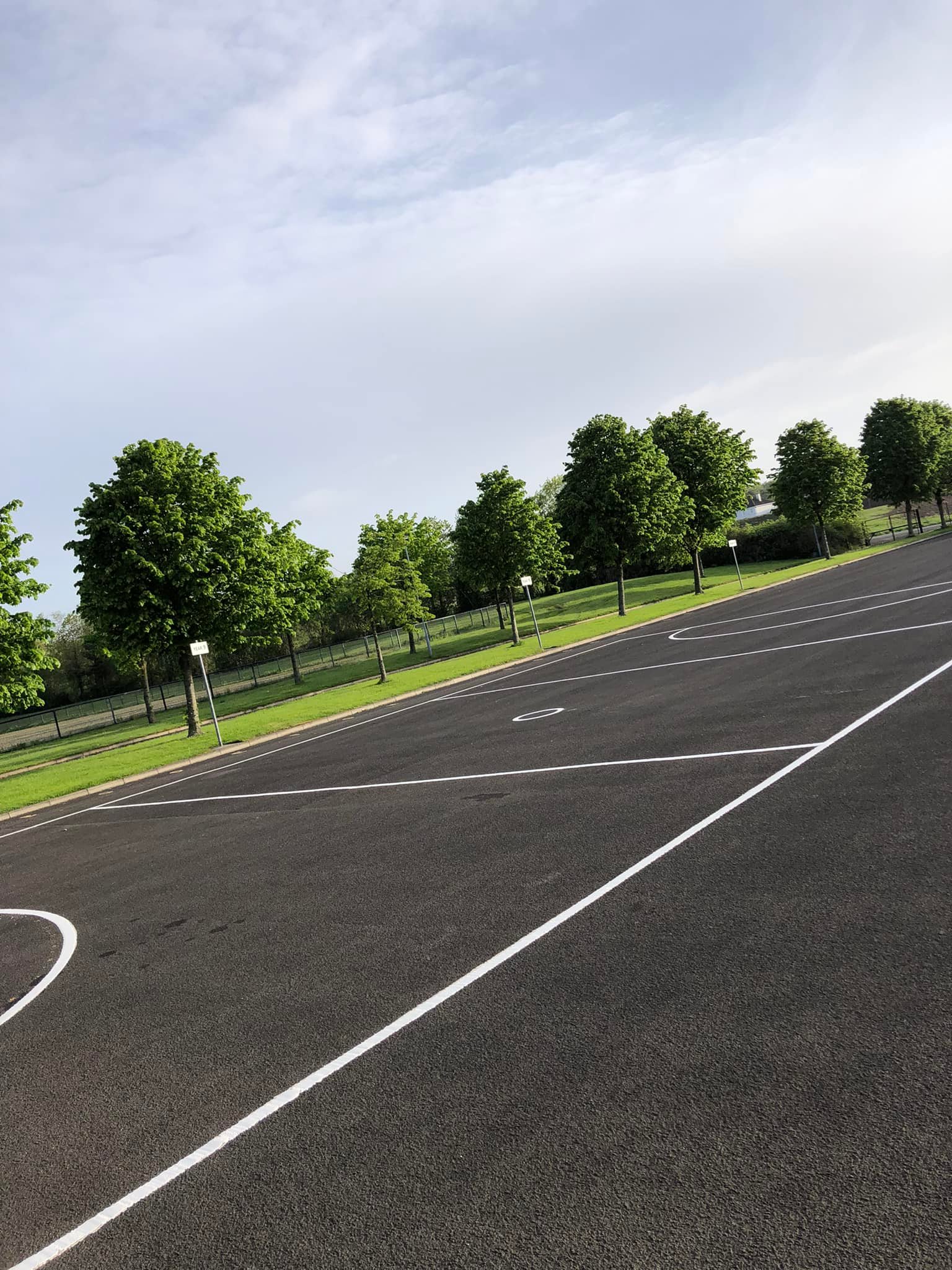 Tennis courts, rounders, and netball courts for thornhill school in derry
