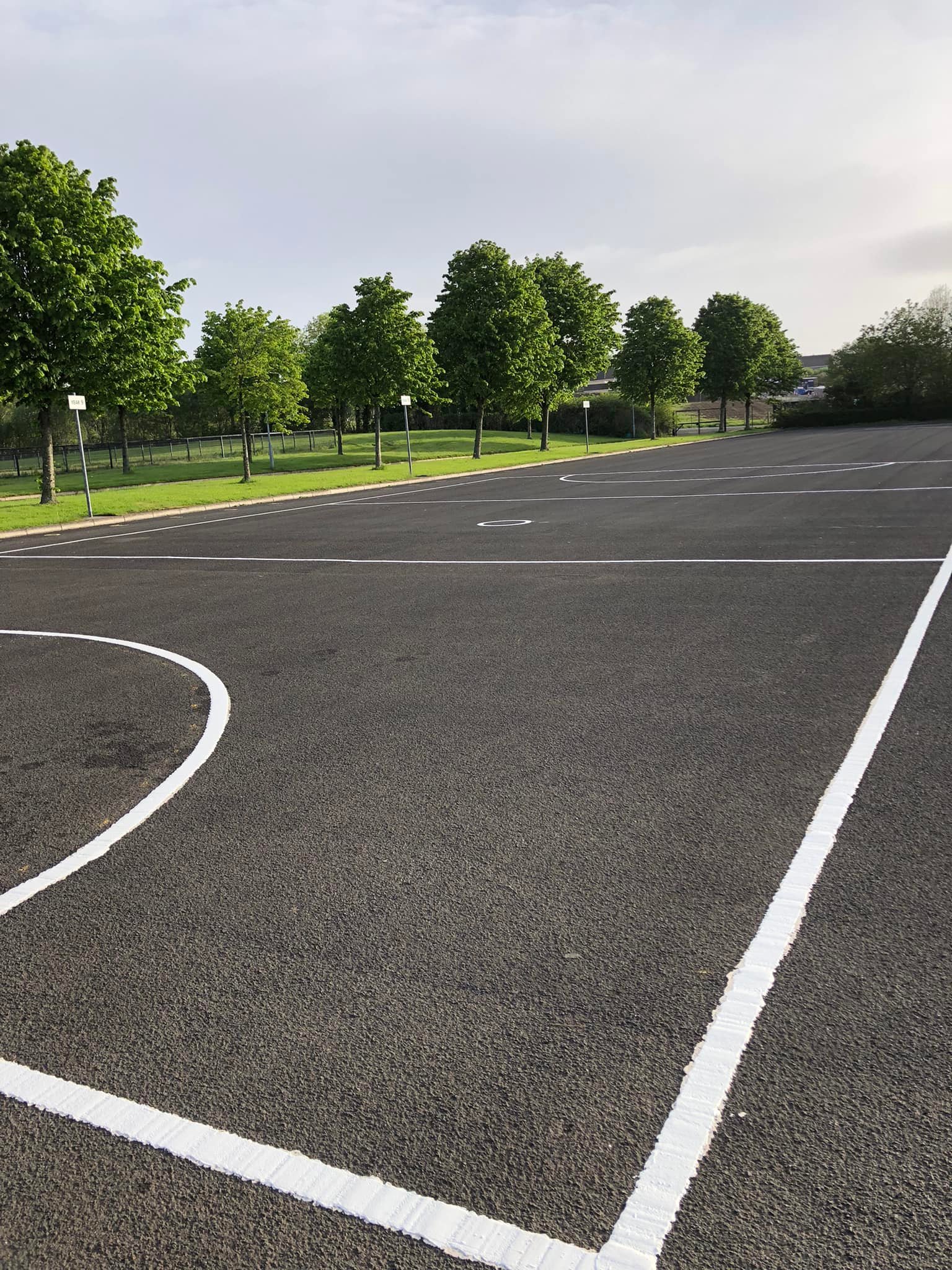 Tennis courts, rounders, and netball courts for thornhill school in derry